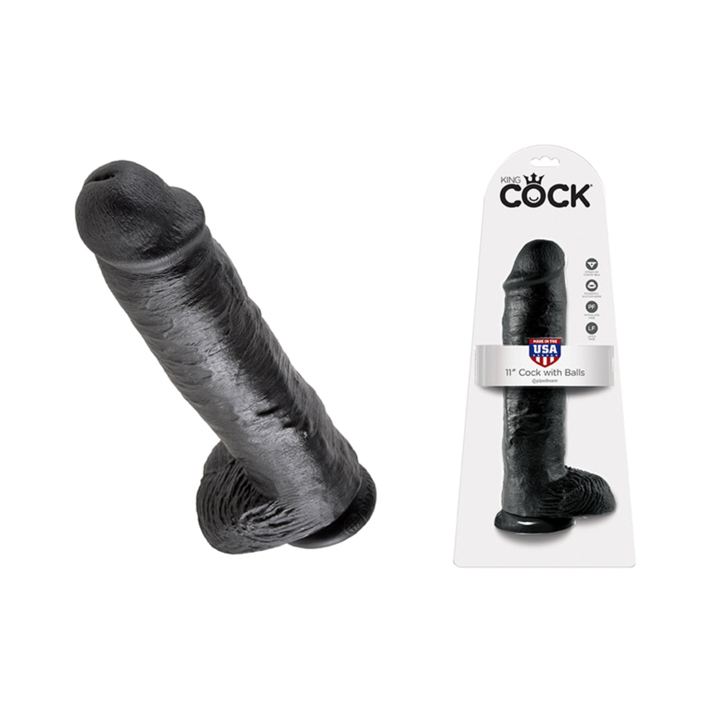 King Cock 11" Cock - Black