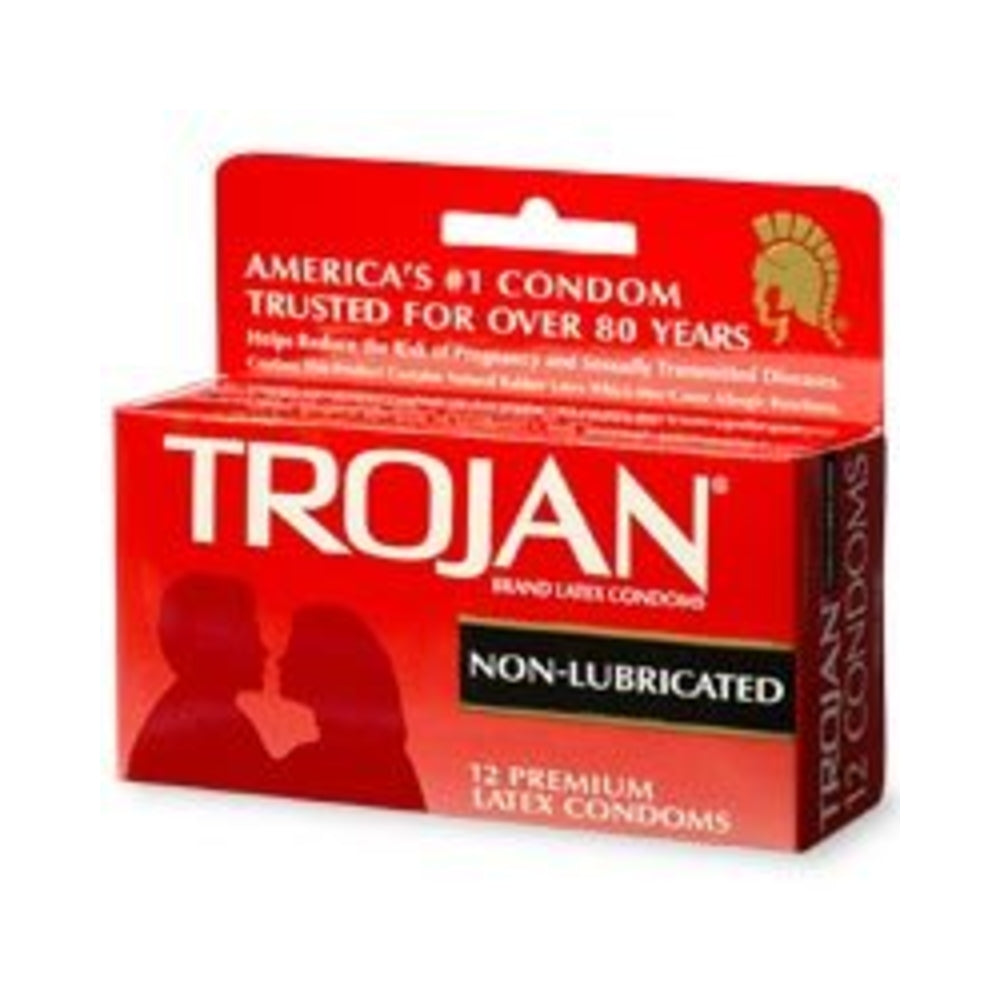 Trojan Enz Non-Lubricated Condoms - 12 Pack