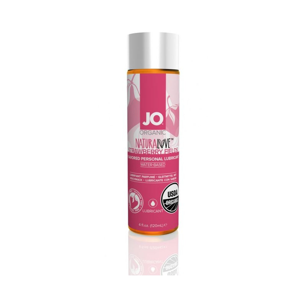 Jo Usda Organic - Strawberry - Lubricant (water-based) 4 Fl Oz / 120 Ml