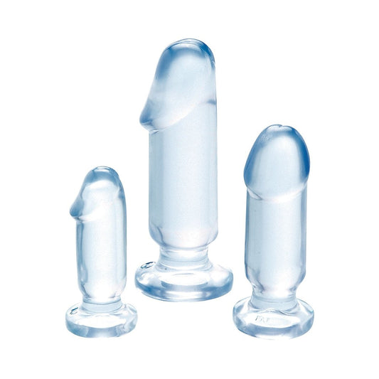 Beginner's Backdoor Kit 3 Penis Plugs Blue
