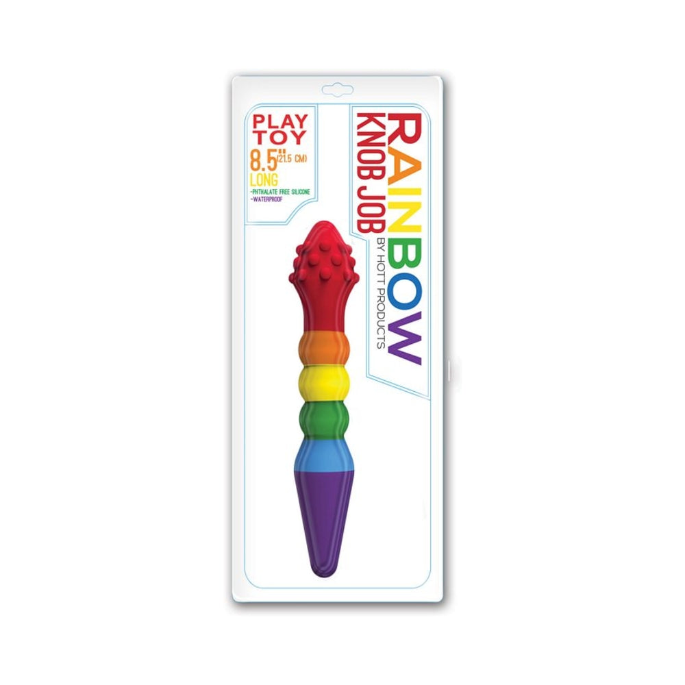 Rainbow Knob Job Dildo