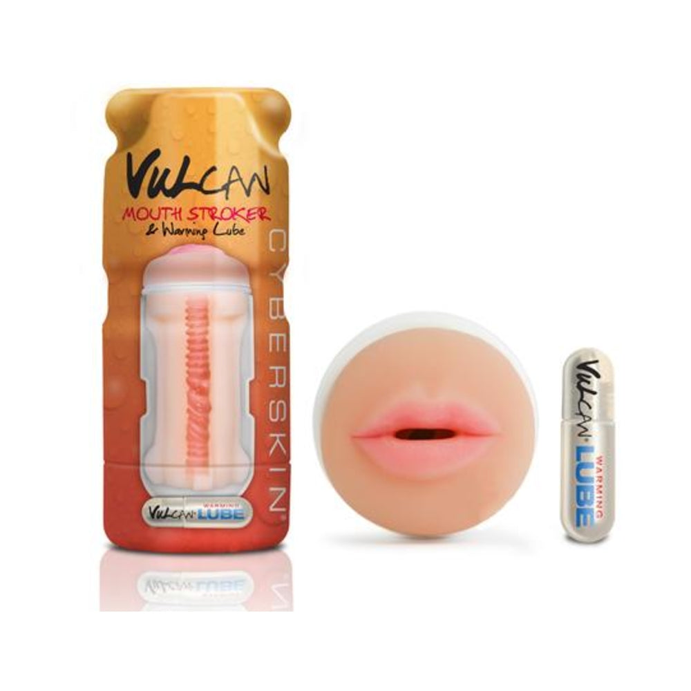 Cyberskin Vulcan Mouth Stroker with Warming Lube