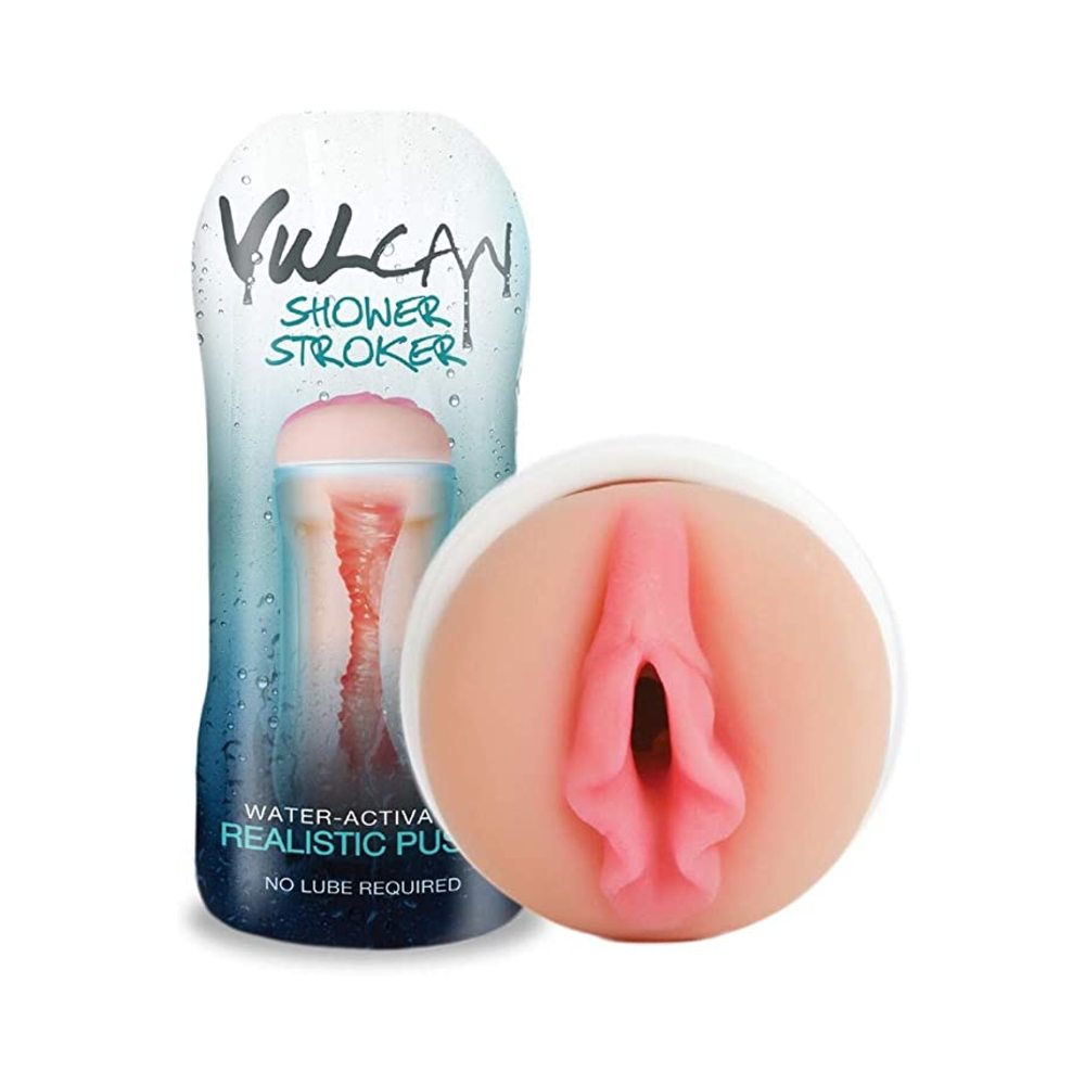 Cyberskin H2O Vulcan Shower Stroker Realistic Pussy