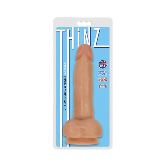 Thinz 7 inches Slim Realistic Dong with Balls