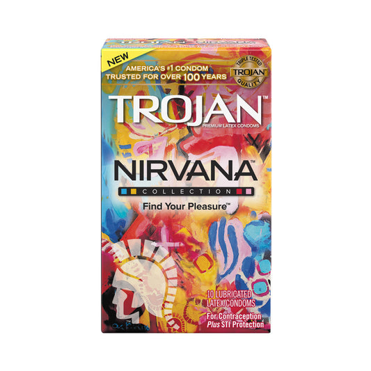 Trojan Nirvana Collection 10 Pack Latex Condoms