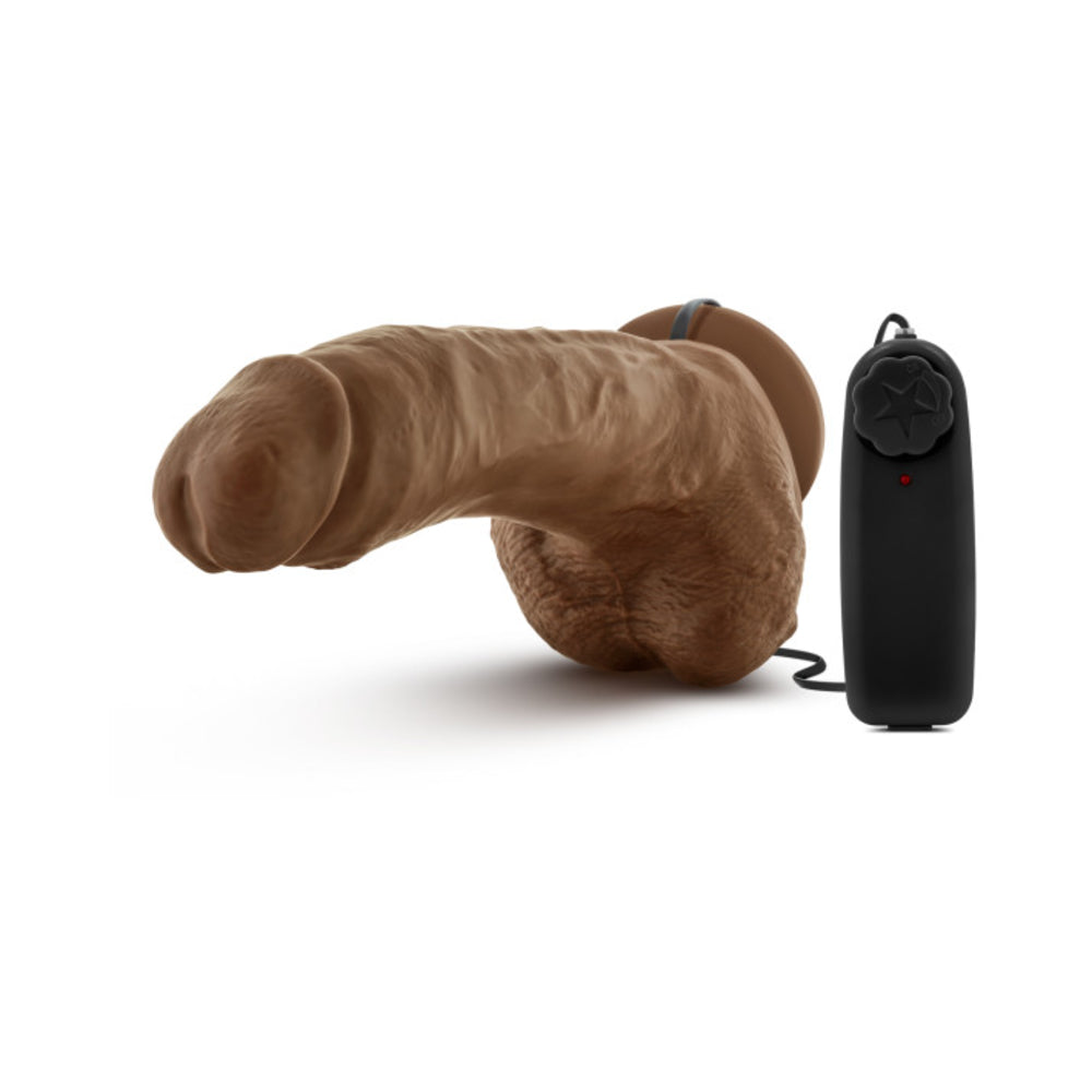 Loverboy - The Boxer - 9 Inch Vibrating Realistic Cock - Mocha