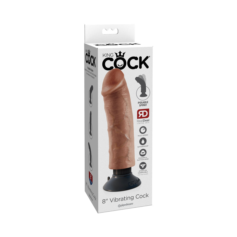 King Cock 8in Vibrating Cock
