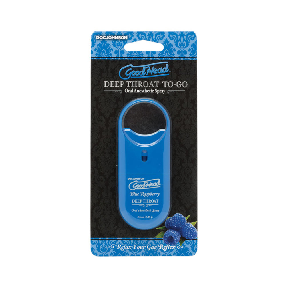 Goodhead Deep Throat Spray To Go Blue Raspberry .33oz