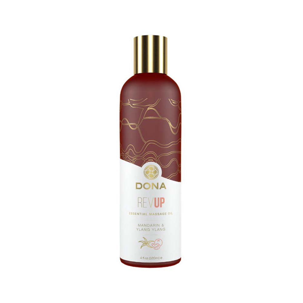 Dona Essential Massage Oil Revup Mandarin & Ylang Ylang 4oz