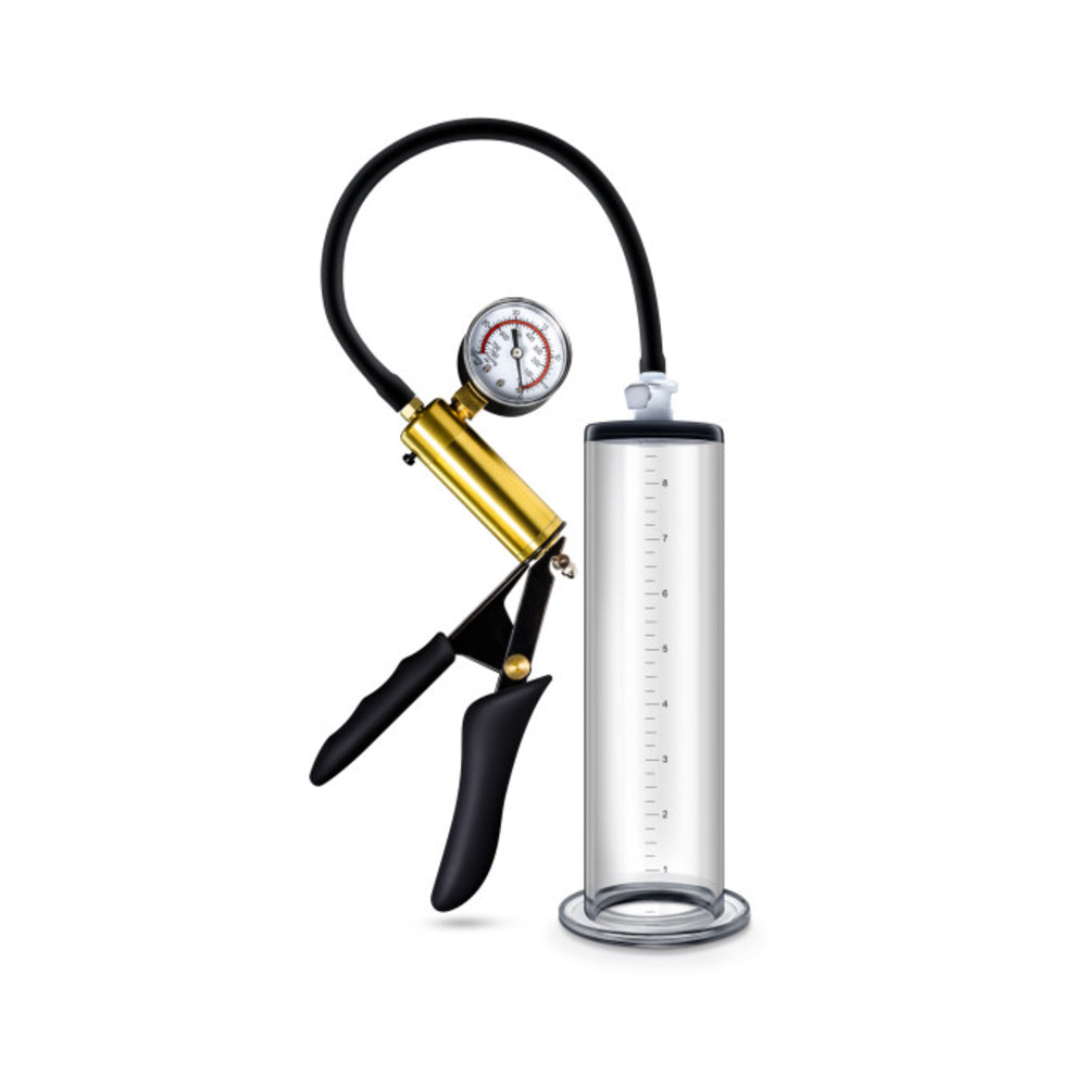 Performance - Vx6 Vacuum Penis Pump With Brass Pistol & Pressure Gauge - Clear