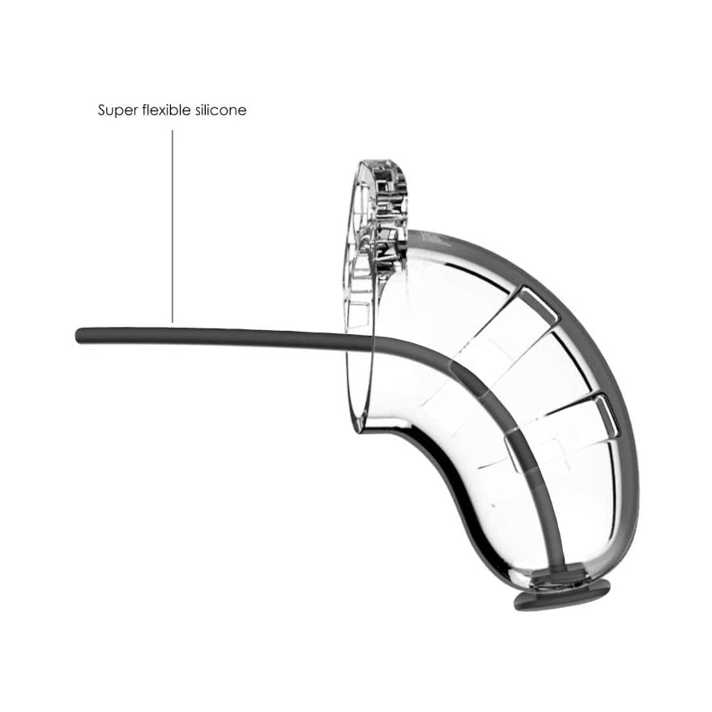 Cage With Silicone Urethal Sounding 15 - Transparent