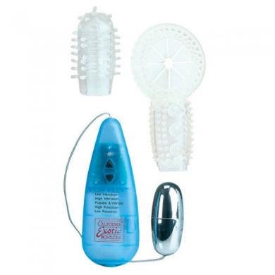 Elite 5X 5 Function Vibro Ring Tickler Blue