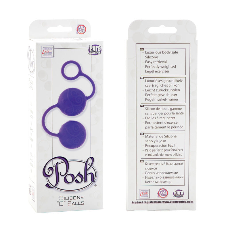 Posh Silicone O Balls - Purple