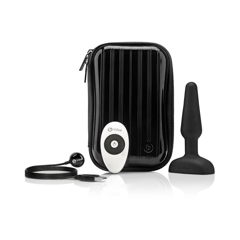 B-vibe Trio Silicone Vibrating Remote Controlled Multispeed Waterproof Anal Play Plug With Travel Ca