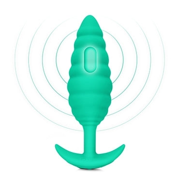 b-Vibe Twist Texture Plug Green