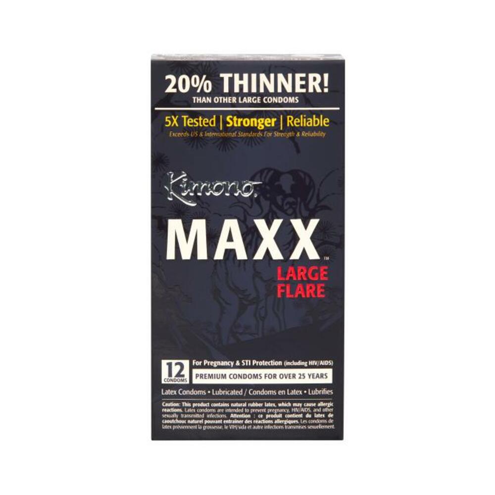 Kimono Maxx Large Flare Condoms 12 Pack