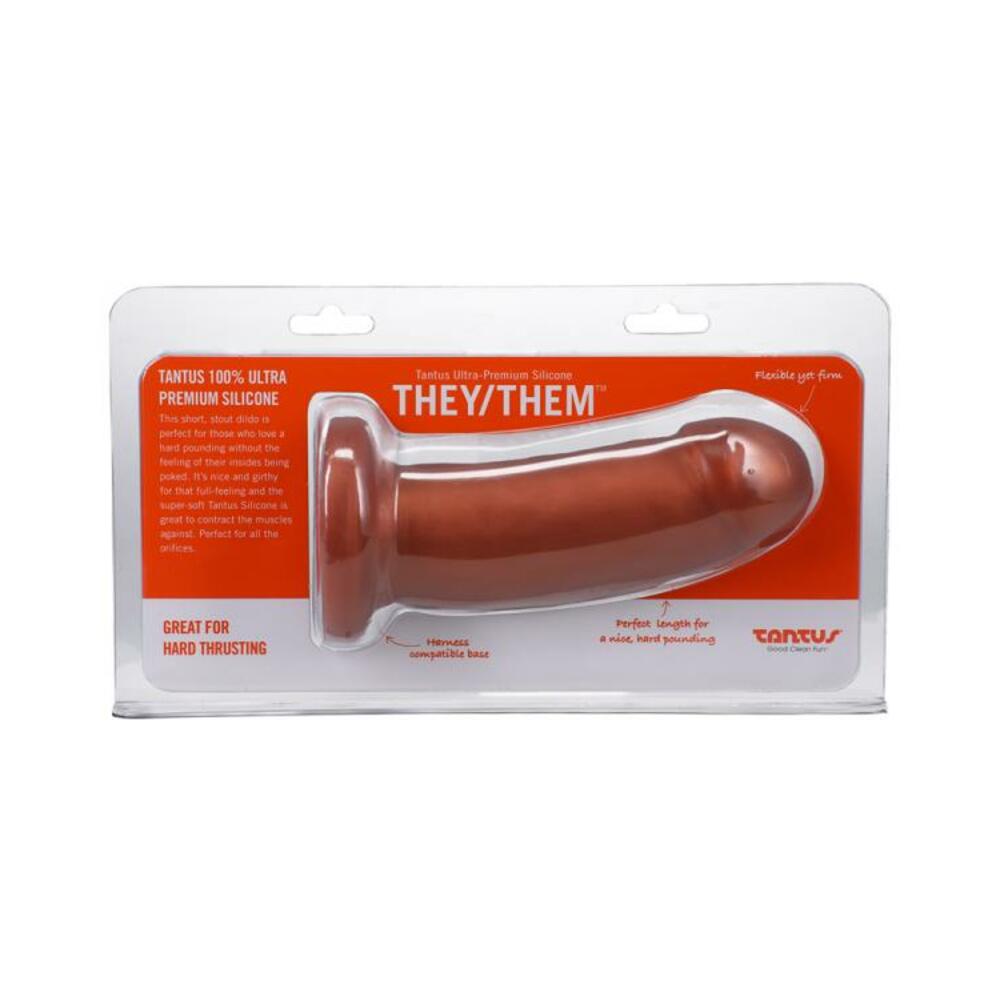 Tantus They/them 5.5 In. Dildo Soft Copper