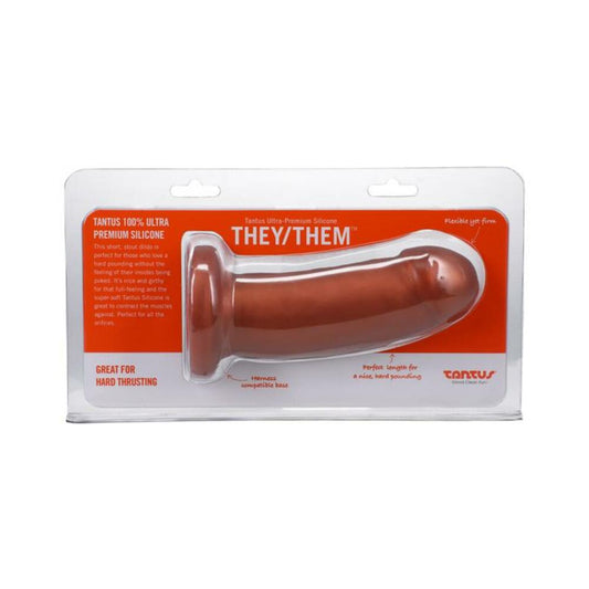 Tantus They/them 5.5 In. Dildo Soft Copper