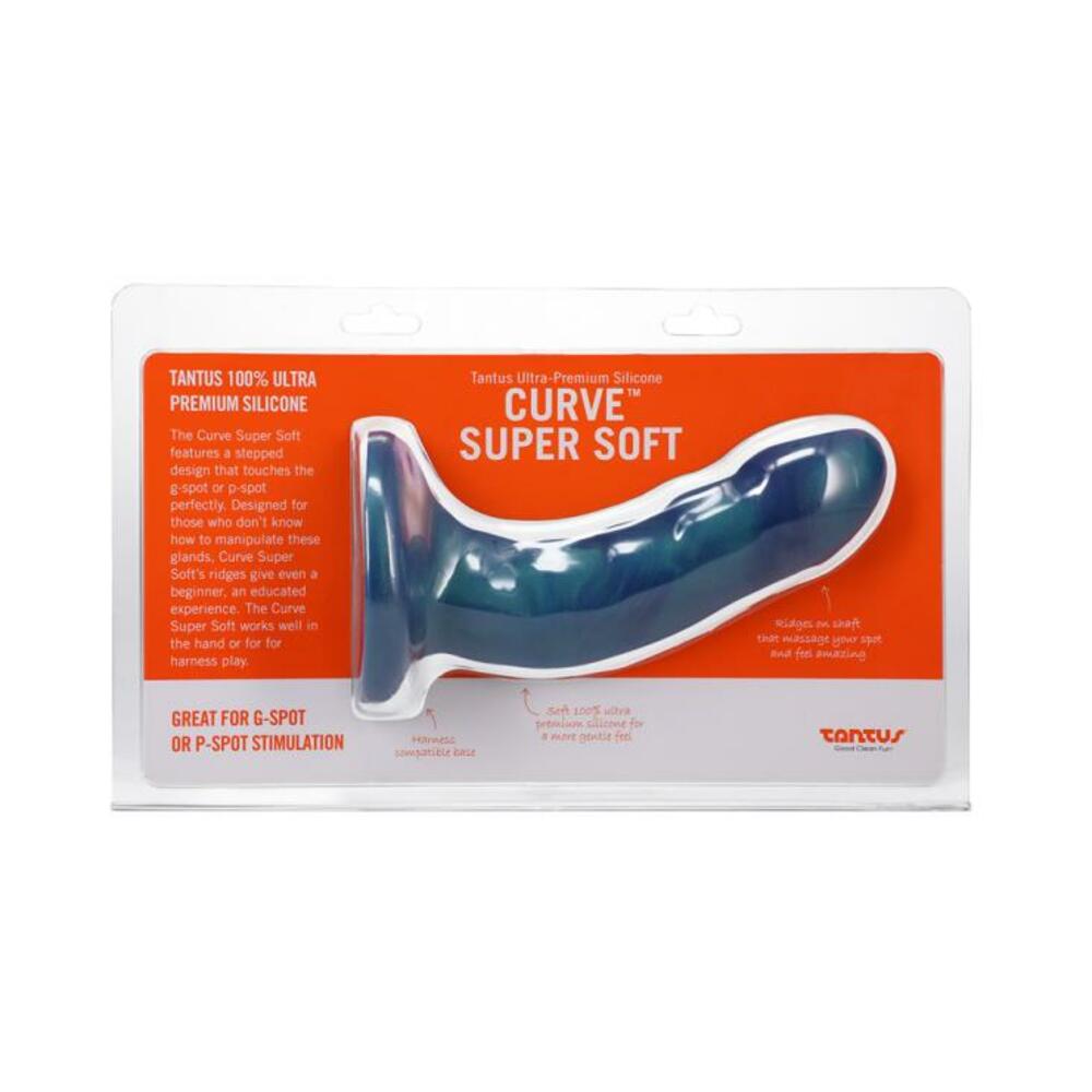 Tantus Curve 6.5 In. Dildo Soft Malachite