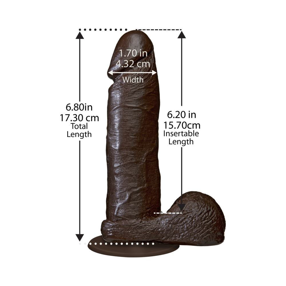 The Realistic Cock - 6 Inch Brown