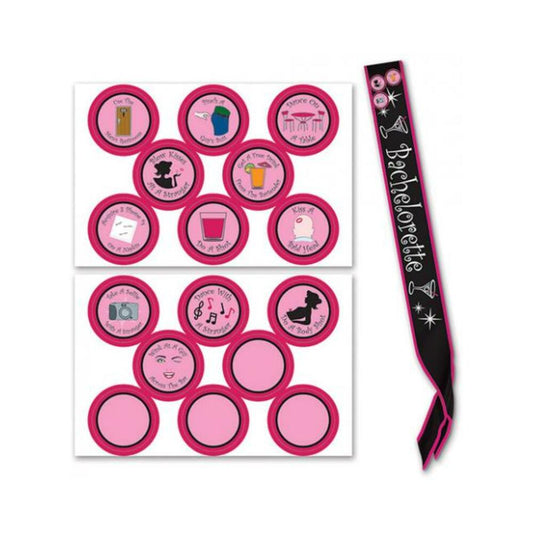 Bachelorette Sash & Stick On Badges