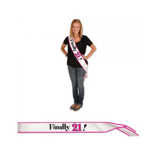 Finally 21! Satin Sash