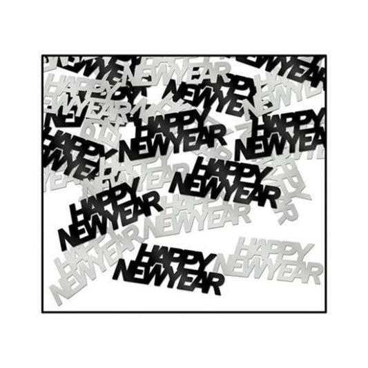 Happy New Year Fanci-fetti - Black/silver