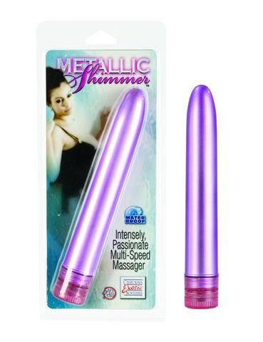 Metallic Shimmers 6 inch Vibrator - Pink