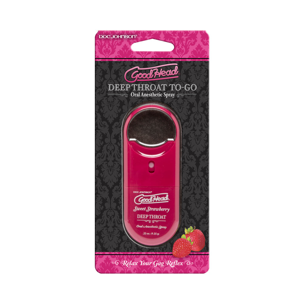Goodhead Deep Throat To Go Strawberry Spray