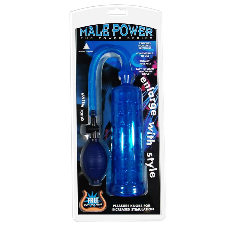 Male Power Pump - Blue