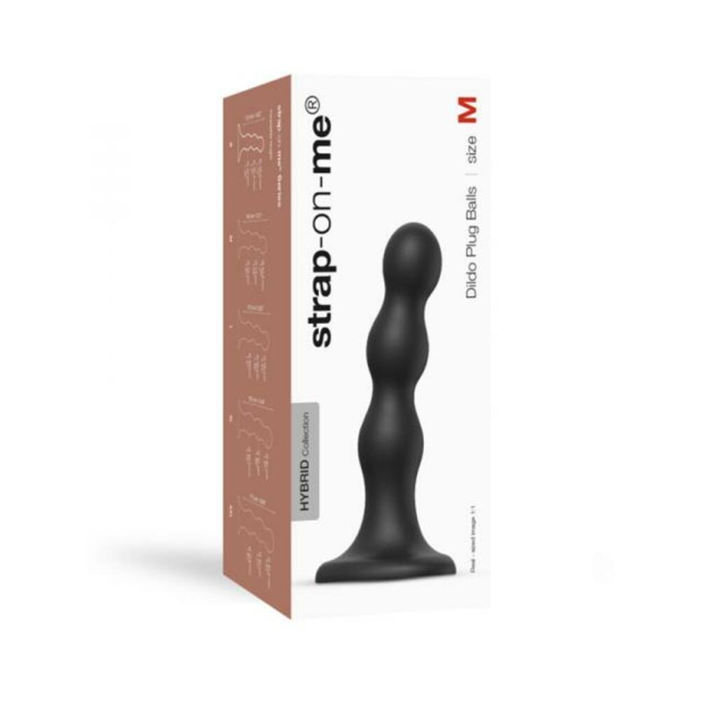 Strap-on-me Dildo Plug Balls M Black
