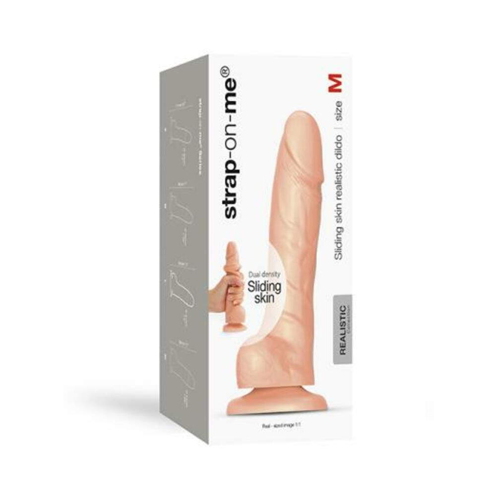 Strap-on-me M Sliding Skin Realistic Dildo Vanilla