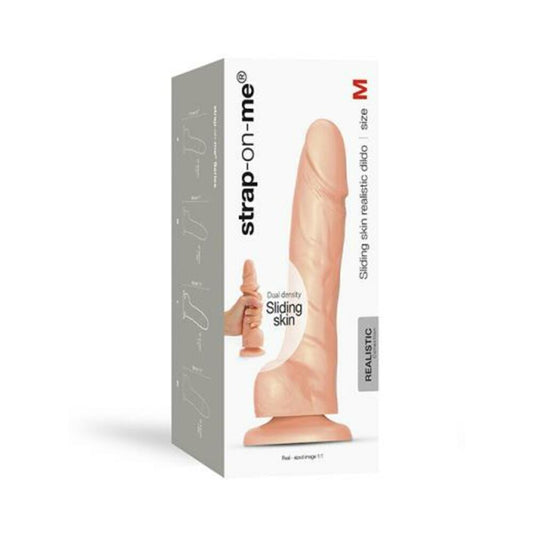Strap-on-me M Sliding Skin Realistic Dildo Vanilla
