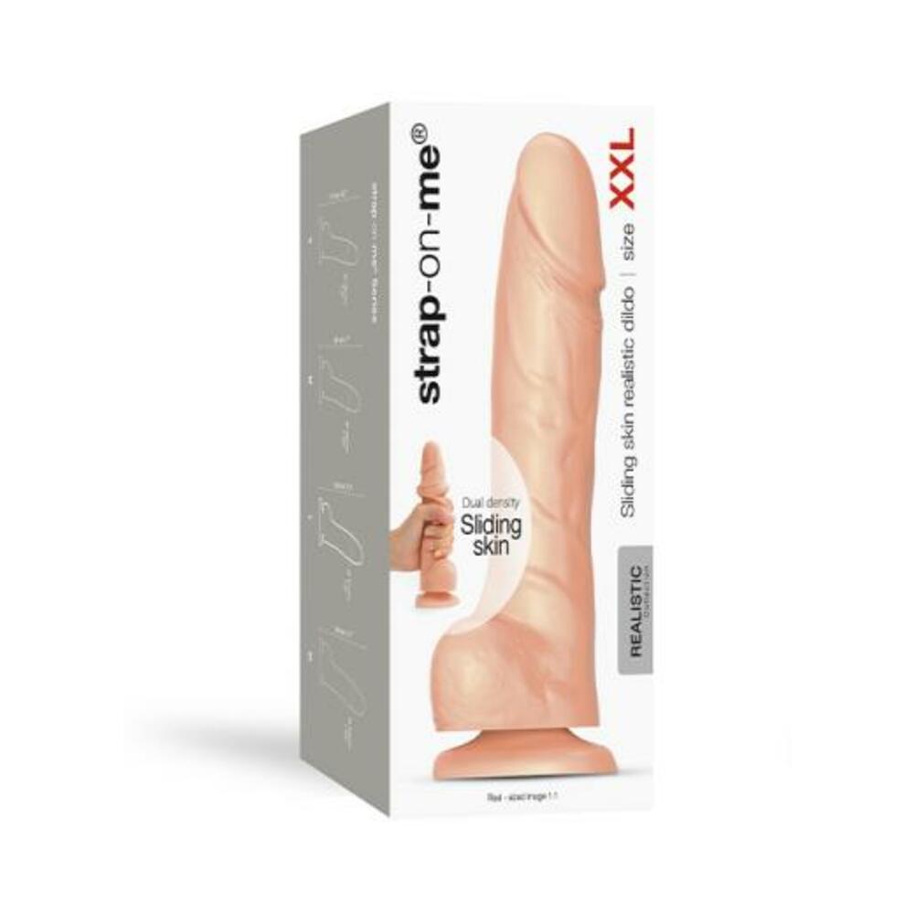 Strap-on-me Sliding Skin Realistic Dildo Xxl Vanilla