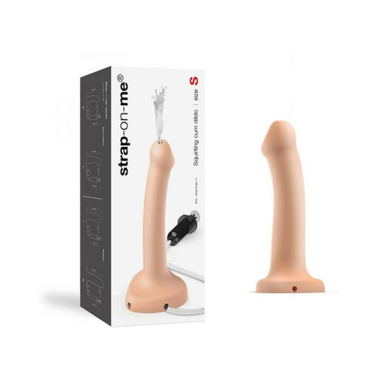 Strap-on-me Squirting Cum Semi-realistic Silicone Dildo Vanilla S (fluid Not Included)