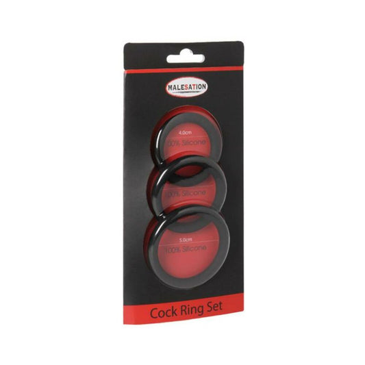 Malesation Cock Ring Set Pack Of 3