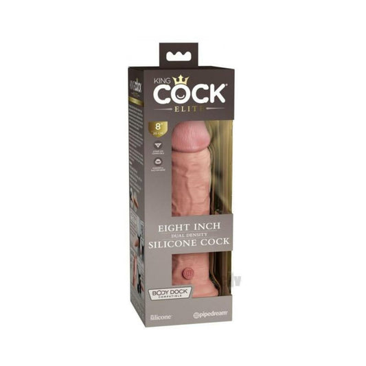 King Cock Elite Silicone Dual-density Cock 8 In. Light