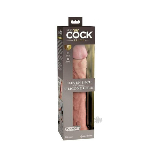 King Cock Elite Silicone Dual-density Cock 11 In. Light