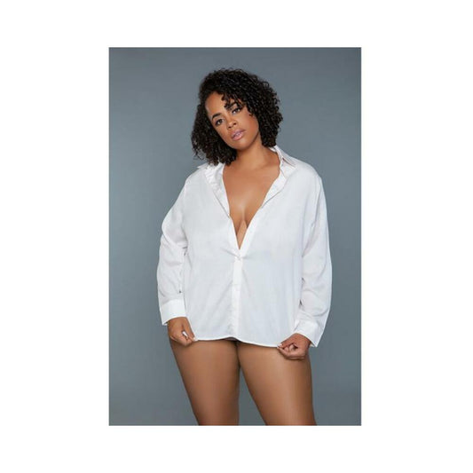 Bewicked Mackenzie Sleepshirt White 3xl/4xl