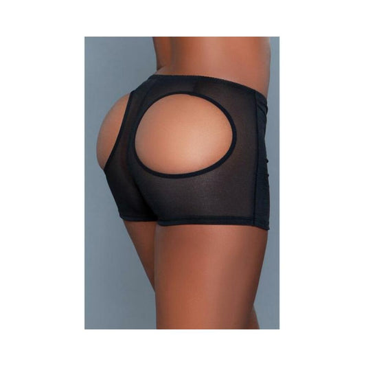 Bewicked Butt Booster Boyshort Black S