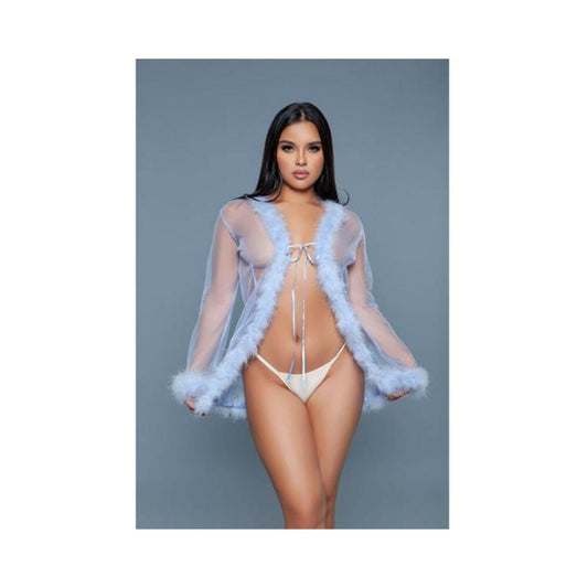 Bewicked Bou Robe Periwinkle O/s