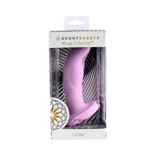 Merge Lazre 6 In. Suction Cup G-spot Dildo Pink
