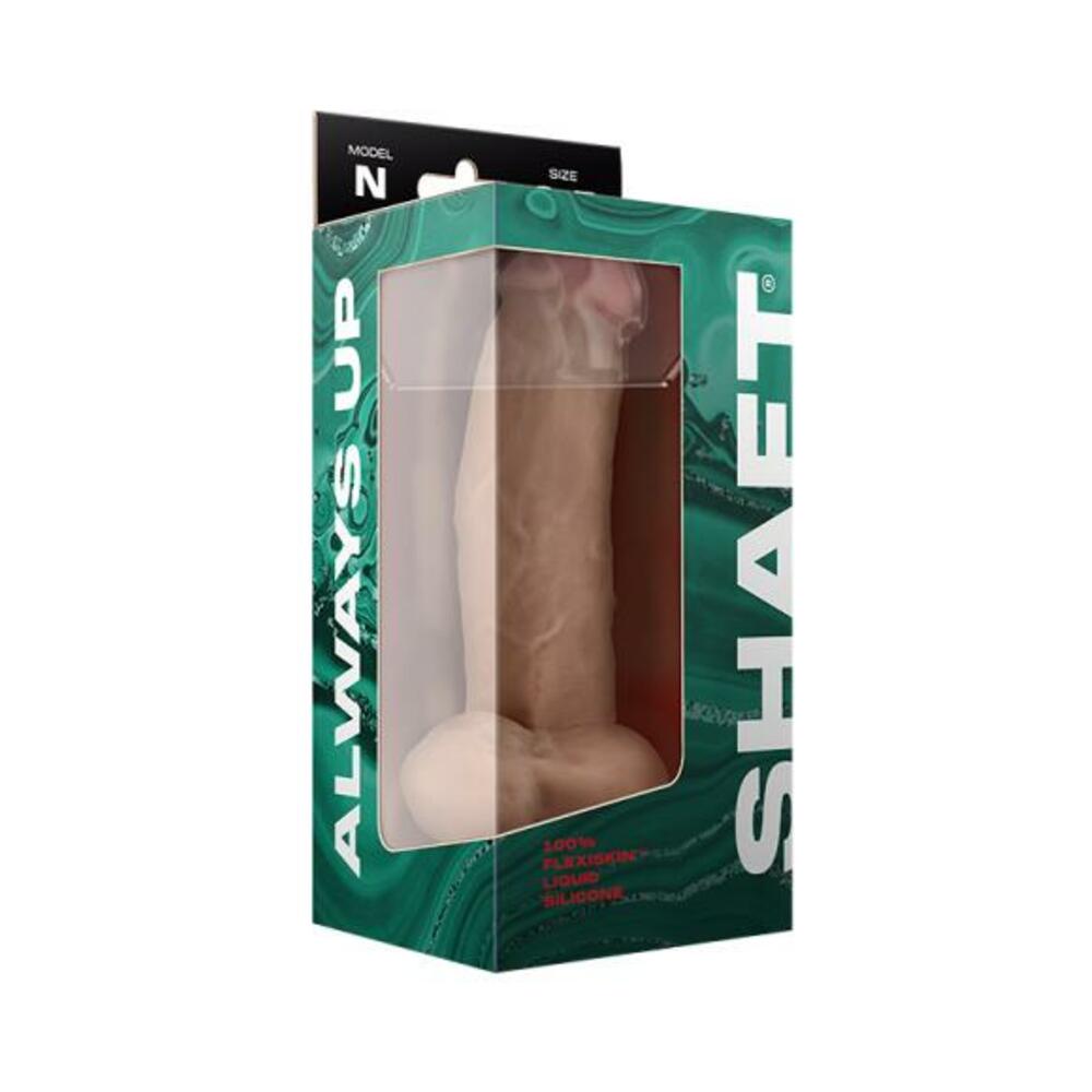 Shaft Model N Liquid Silicone Dong With Balls 8.5 In. Pine