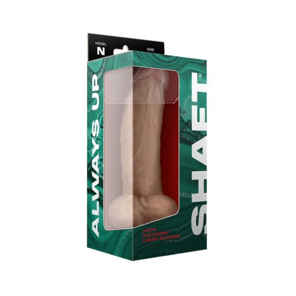 Shaft Model N Liquid Silicone Dong With Balls 9.5 In. Pine
