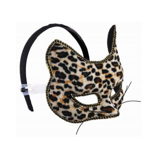 Venetian Half Mask Cat O/S