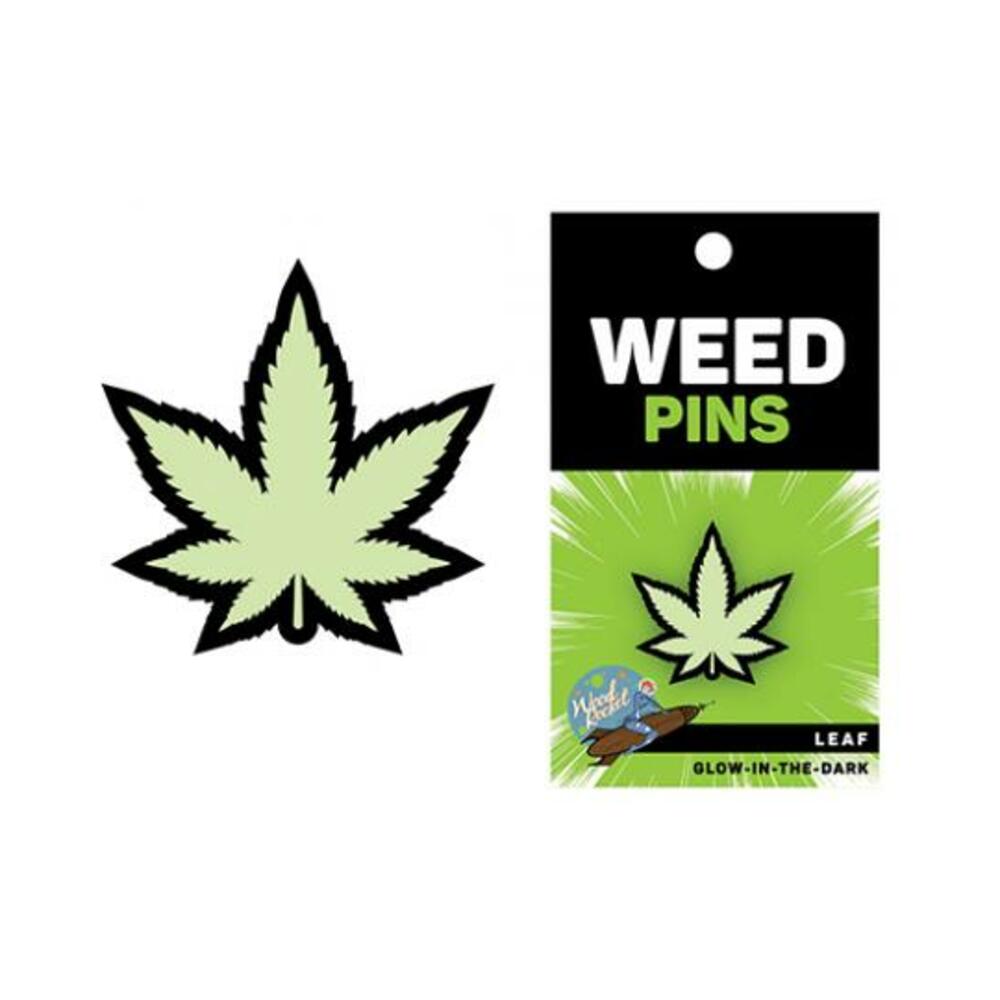 Weed Pin Leaf Glow-in-the-Dark
