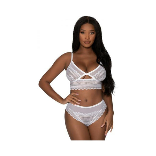 Magic Silk Modern Romance Braltt & Hipster White L/xl