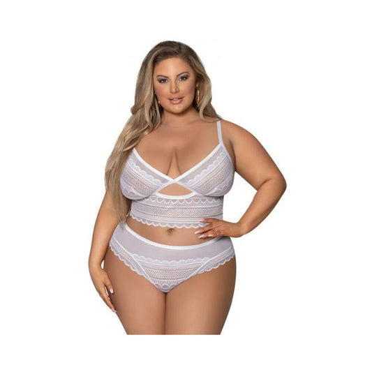 Magic Silk Modern Romance Braltt & Hipster White Queen Size
