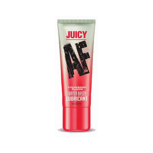 Juicy Af Water-based Lube - Strawberry 4 Oz