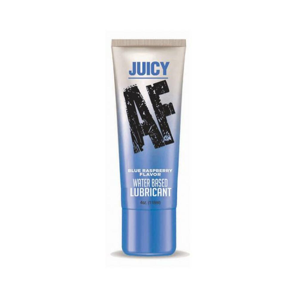 Juicy Af Water-based Lube - Blue Raspberry 4 Oz